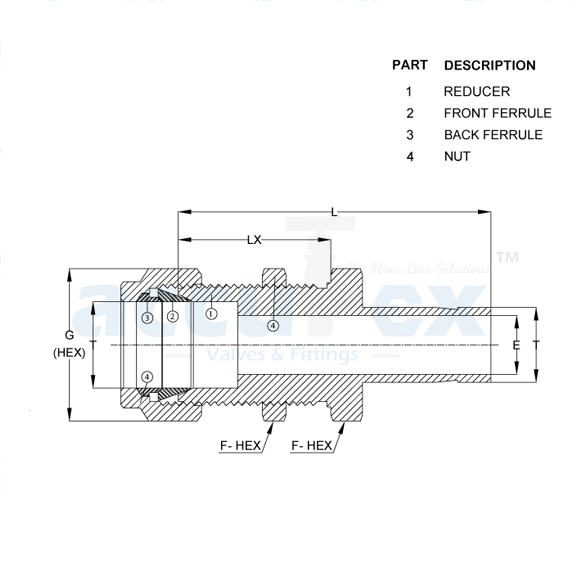 Bulkhead Reducer