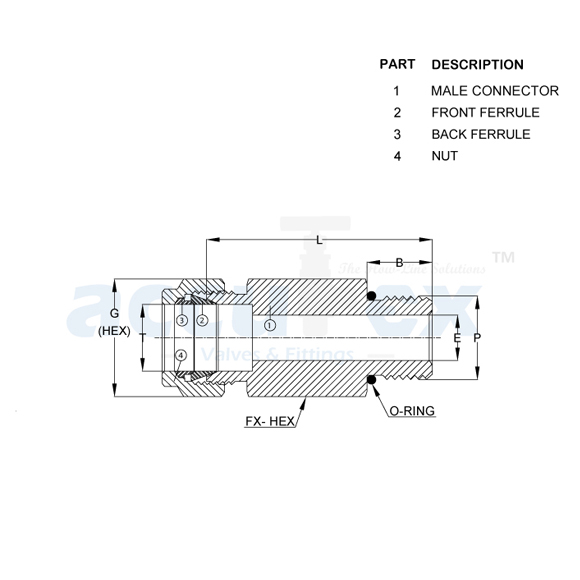 Long Male Connector