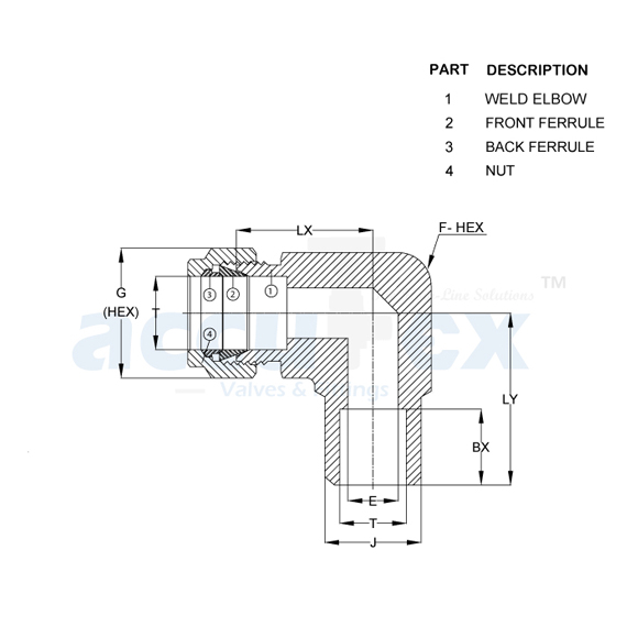Male Pipe Weld Elbow
