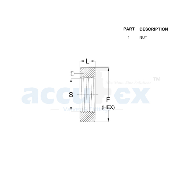 Bulkhead Lock Nut